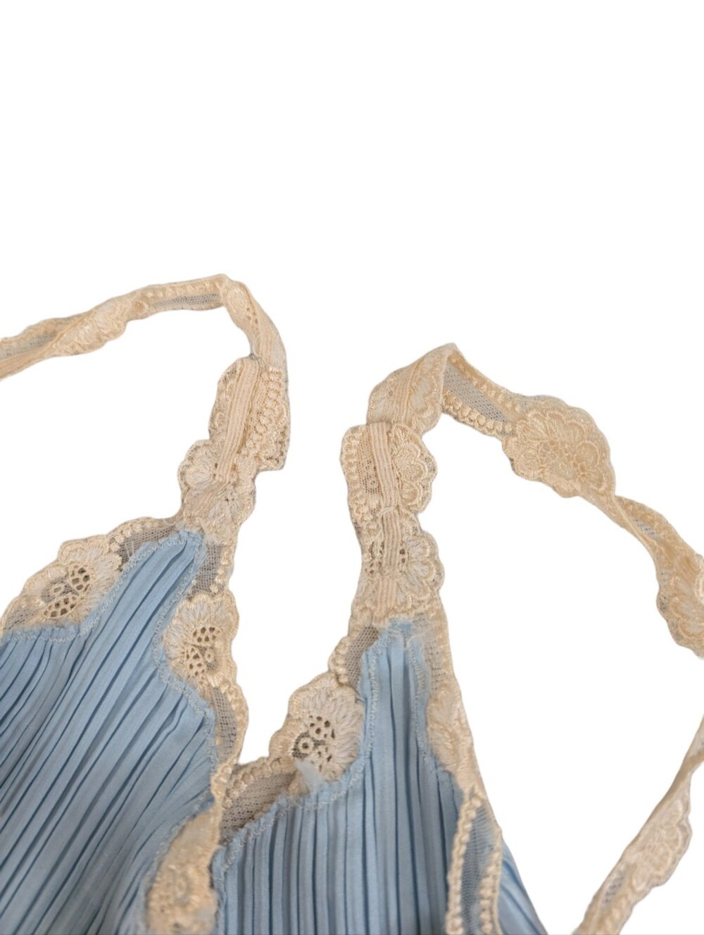 La Perla Vintage Lace Trimmed Pleat Camisole - Picture 7 of 13